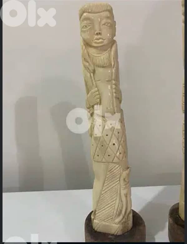 antique pair statues african tribe 3