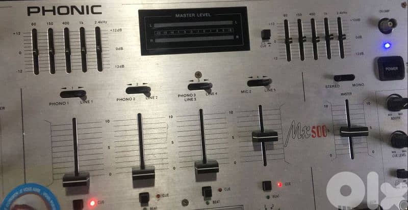 DJ MIXER MX500 PHONIC 1
