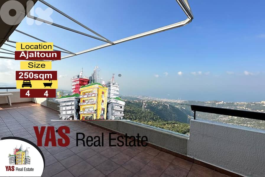 Ajaltoun 250m2 Rooftop | 80m2 Terrace | Killer View | High-End | 0