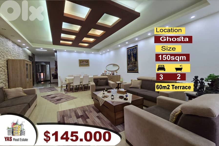 Ghosta 150m2 | 60m2 Terrace | High End | Mountain View | DA/KH | 0