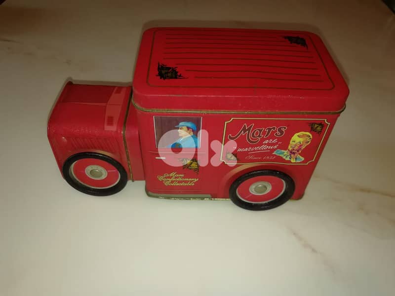 Vintage tin Milky Way - Mars chocolate collectable trucks 5