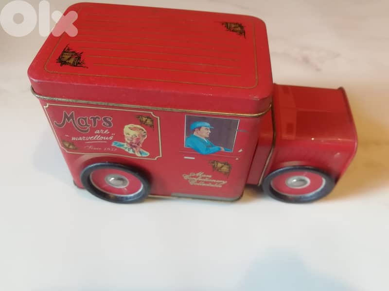 Vintage tin Milky Way - Mars chocolate collectable trucks 6
