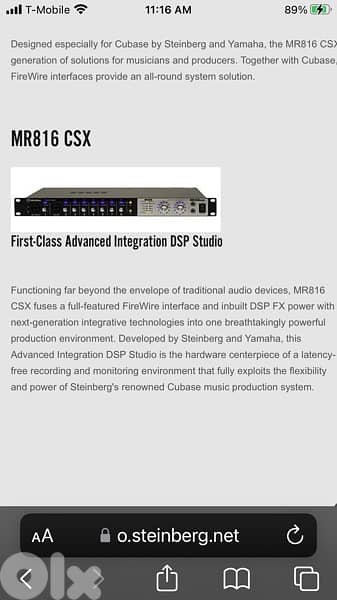 steinberg MR816 csx 0