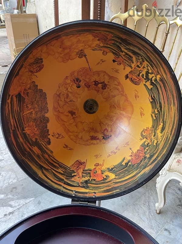 Elegant standing world globe barبار على شكل كرة ارضية خارقة النظافة 10