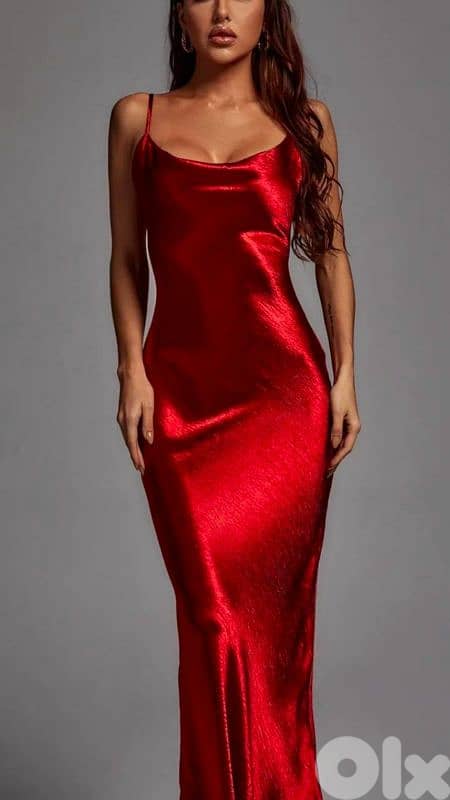 Red maxi dress 4