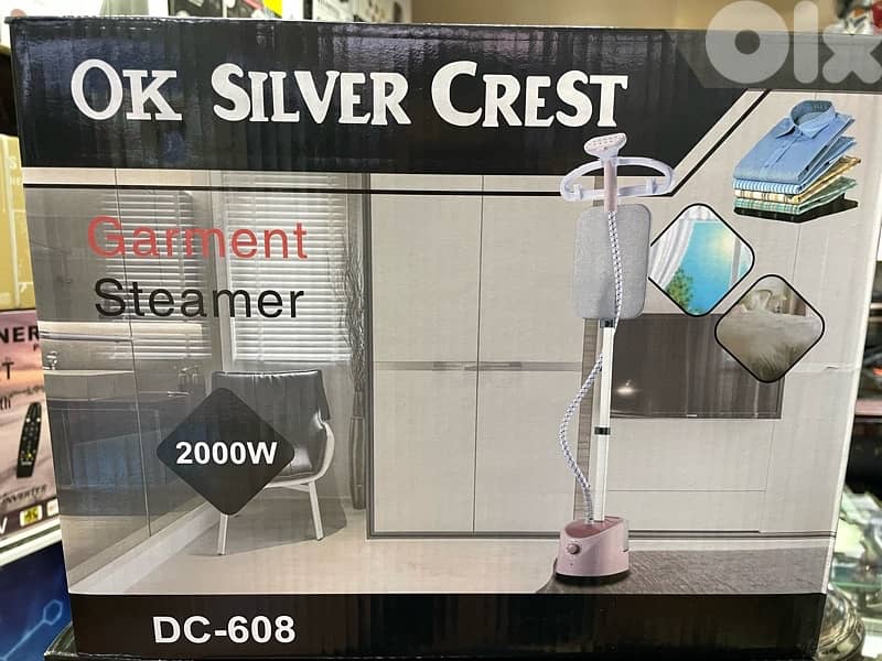 Garment steamer silver crest available 1800W and 2000W 1