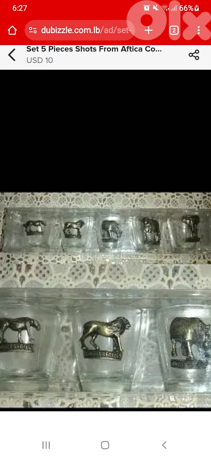 Box of shot glasses 5pcs 8