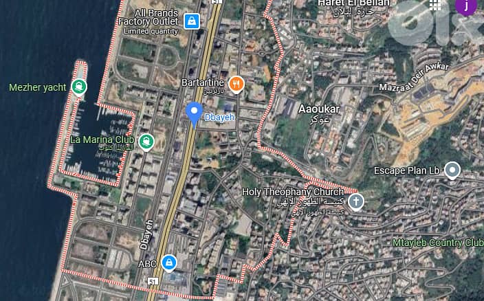 400$/m2 (HOT Deal) 3780m2 Land+Sea View 4 sale Dbayeh | ارض للبيع ضبية 0