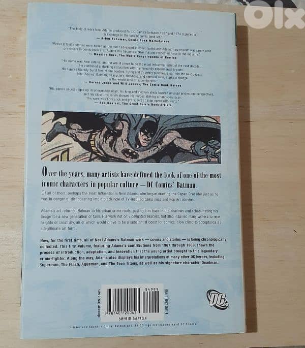 Batman Illustrated By Neal Adams Graphic Novel. 1