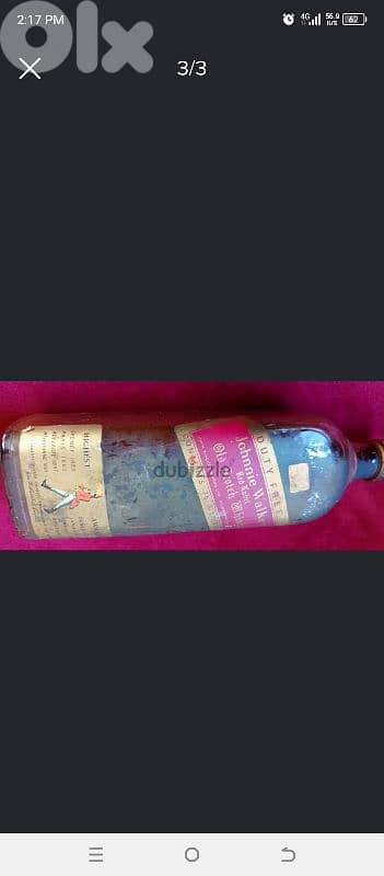 old bottle wishy duty free from 1972 0