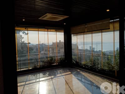 530 Sqm | Fully Decorated Apartment For Sale In Rabieh | Sea View