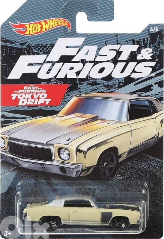 Fast & Furious Hot Wheels diecast car model 1;64. 3