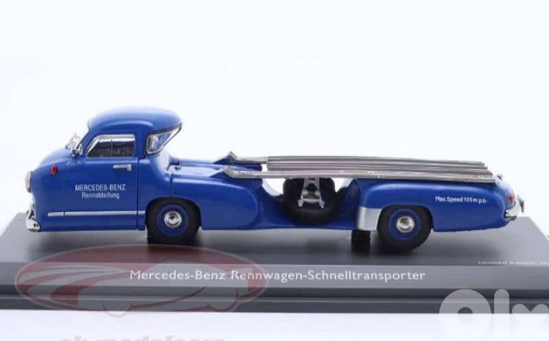 Mercedes Race Car Transporter 1955 diecast car model 1;43. 2