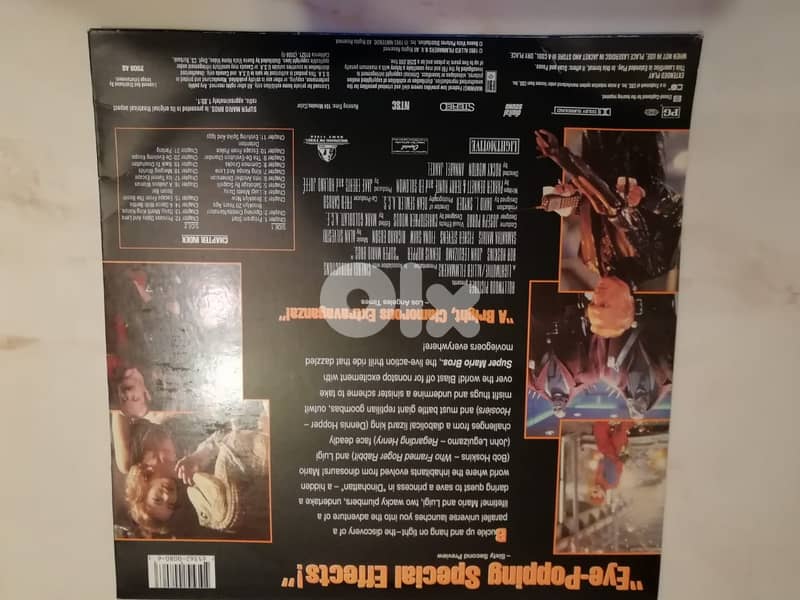 1993 letterbox Super Mario Bros laserdisc 1