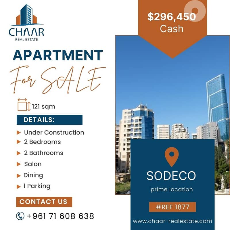 #R1877 - Apartment for Sale in Sodeco | Under Construction Project 0