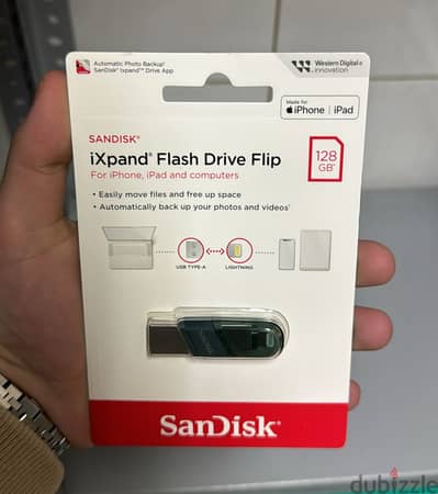 SanDisk ixpand Flash Drive Flip for iPhone 128gb 30$