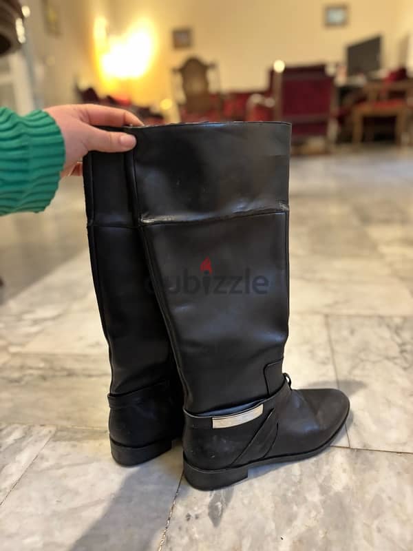 Alfani Black Riding Boots, New, Size 6.5 | جزمة الفاني، جديدة، 6.5، 2