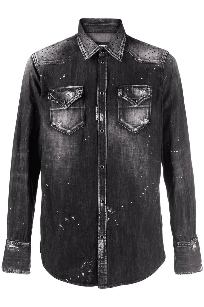 Dsquared2 black jeans chirt 1
