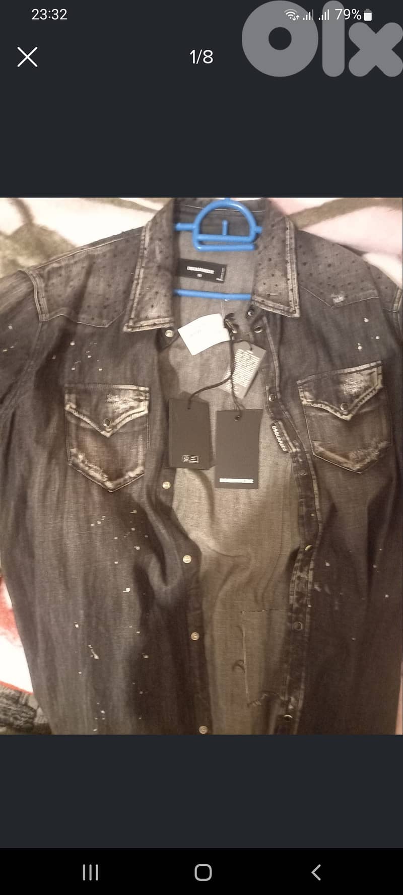 Dsquared2 black jeans chirt 3