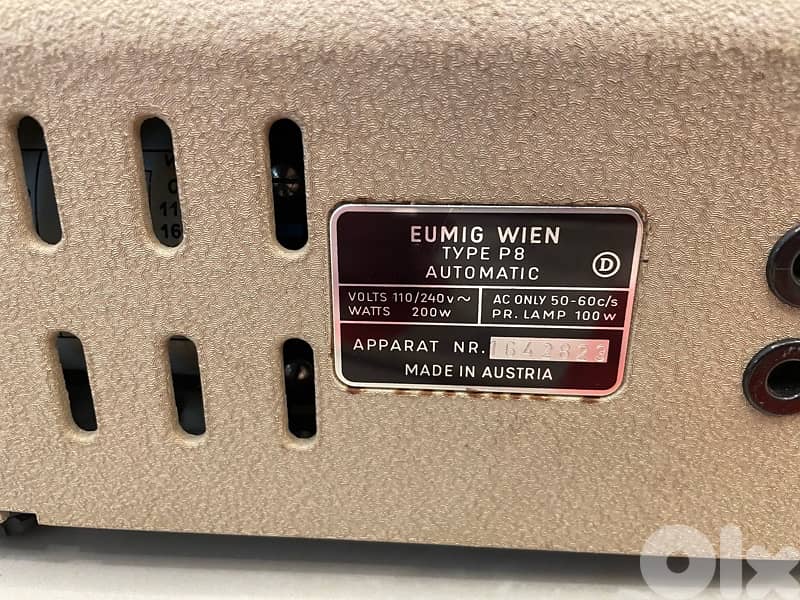 Vintage Eumig P8 Automatic 8mm Movie Film Projector 1