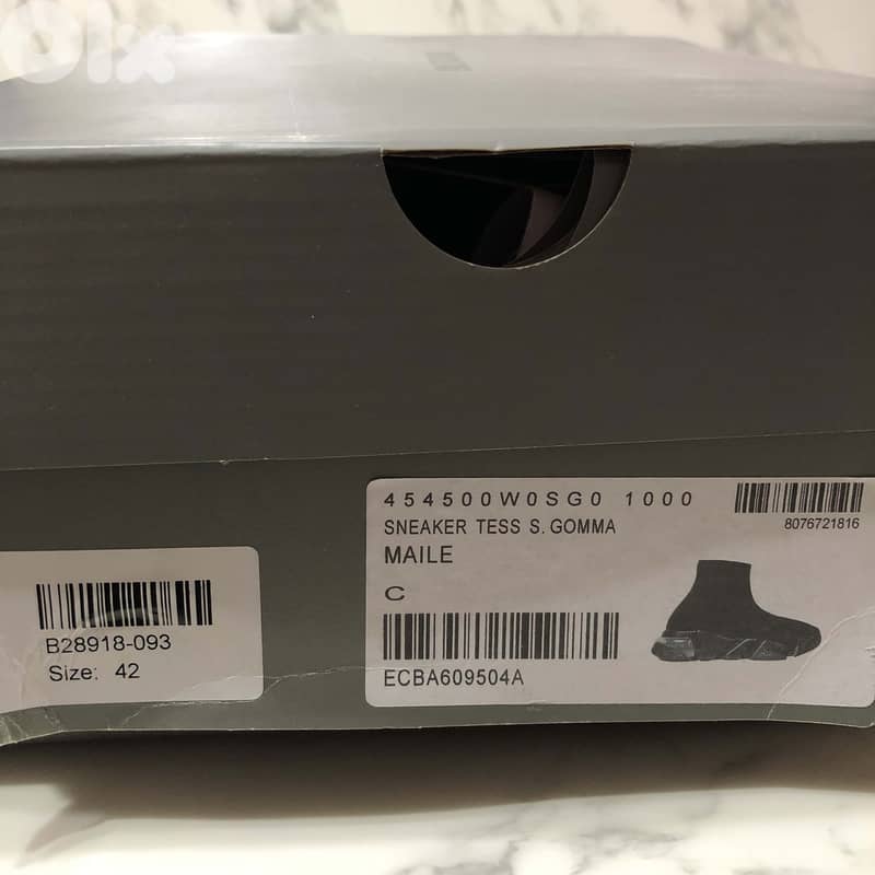 BALENCIAGA Speed Trainer  Black - Size 42 6