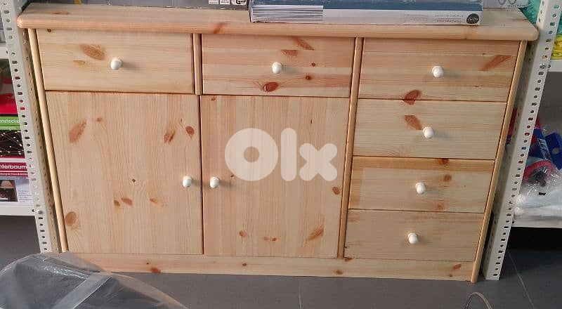 natural wood serving table 1