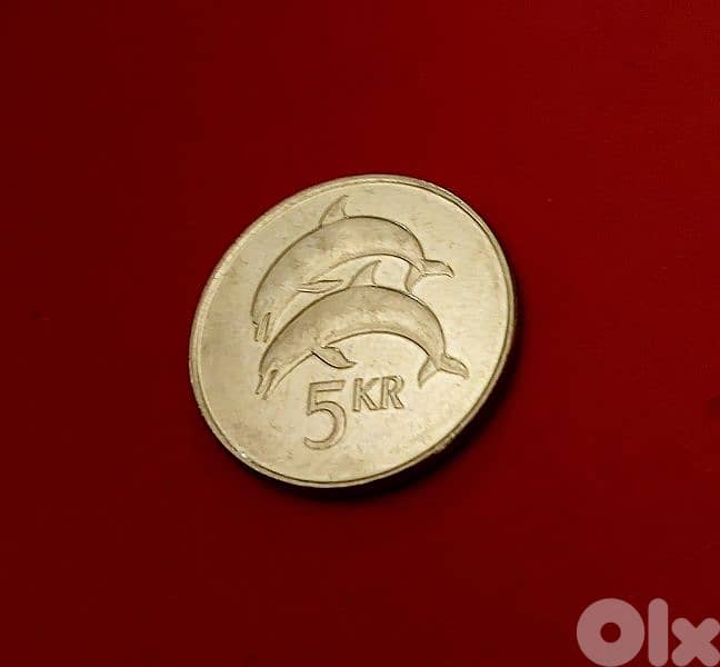 2008 Iceland 5 Kronur Magnetic type 1