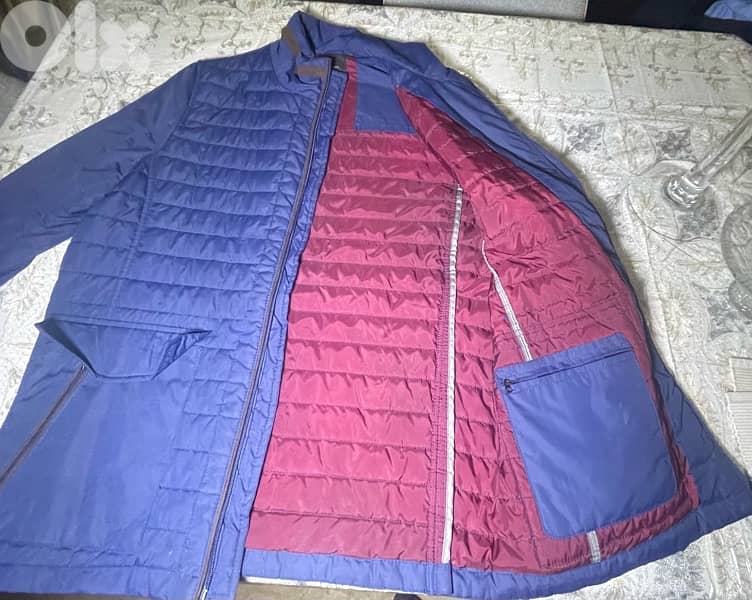 Maison brown blue jacket size XL 1