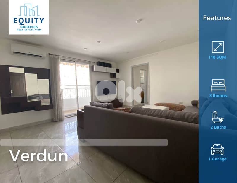 110 SQM Apartment For Rent In Verdun شقة للايجار في بيروت #HG1462129 0