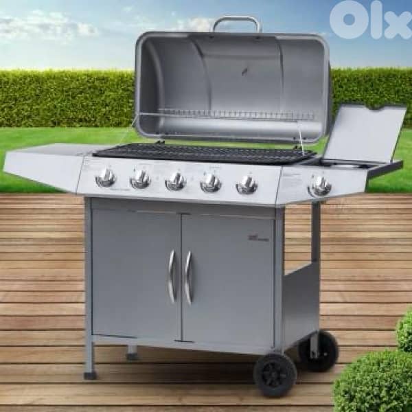 gas barbecue grill 4+side burner 1