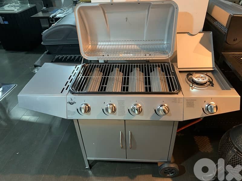 gas barbecue grill 4+side burner 0