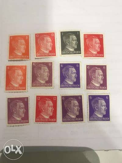Stamps Hitler Reich