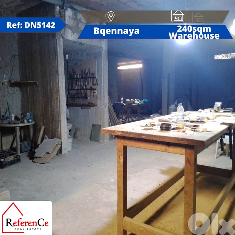 Catchy Warehouse for rent in Bkennaya مستودع للإيجار في بقنايا 0