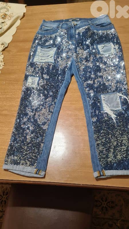 Jeans stylish glittering 0
