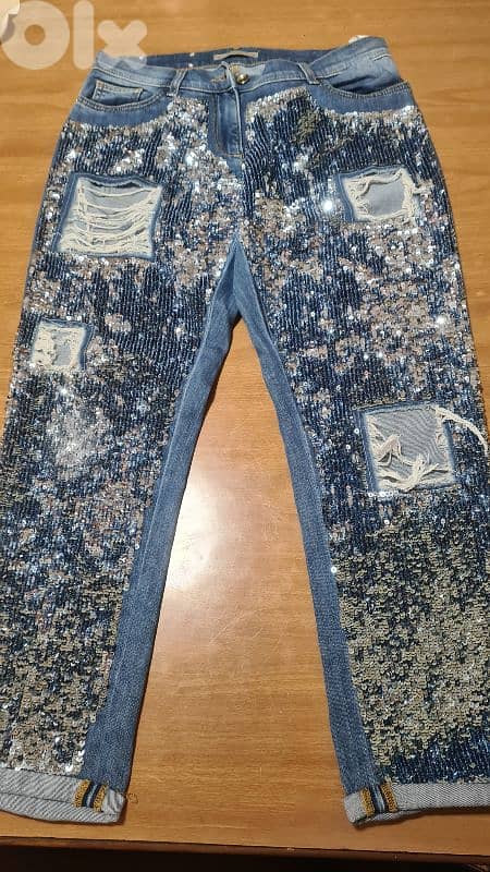 Jeans stylish glittering 2