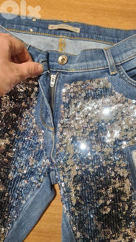 Jeans stylish glittering 3