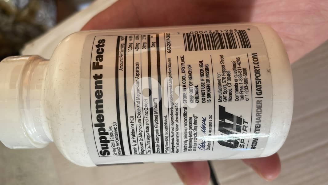 GAT ZMAG (Zinc + Magnesium + Boron) 90 caps 1