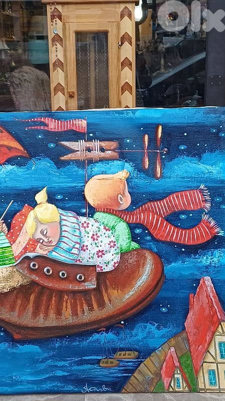 لوحة رسم زيتي روسيّة 7