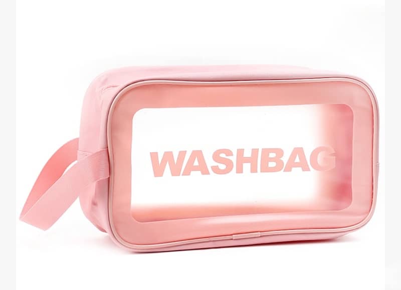 2 Waterproof Wash Bags for Cosmetics and Toiletries. 1