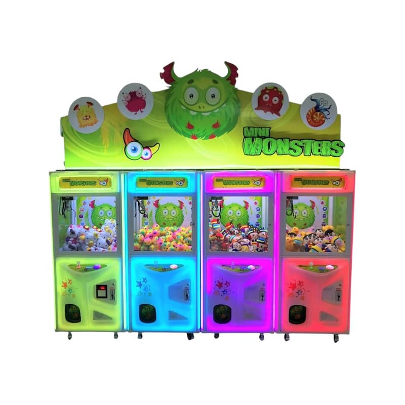 MINI MONSTERS (Four Cabinets)-Coin Operated Claw Machine (Refurbished) 0