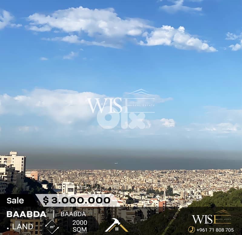 2000 SQM building on 600 SQM land for SALE in Baabda! 0