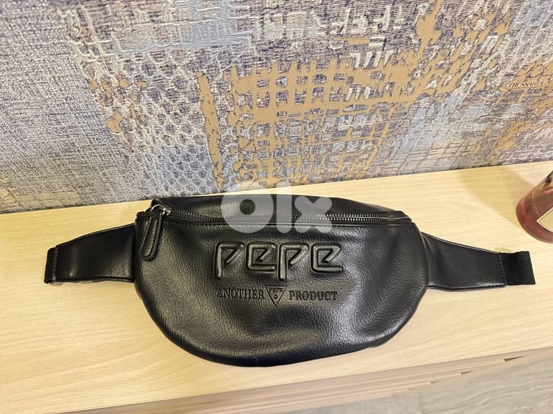 pepe jeans real leather from paris shoulder bag 0