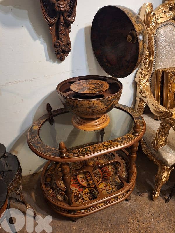 trolley globe bar vintage Italy original 0