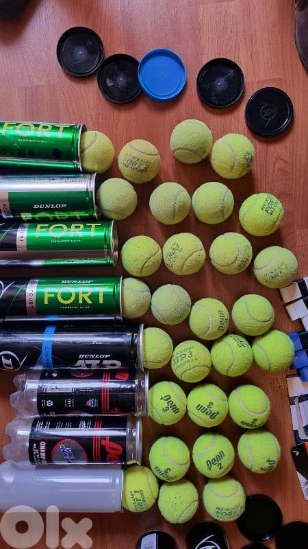 bargain price tennis balls + grips new and used 5