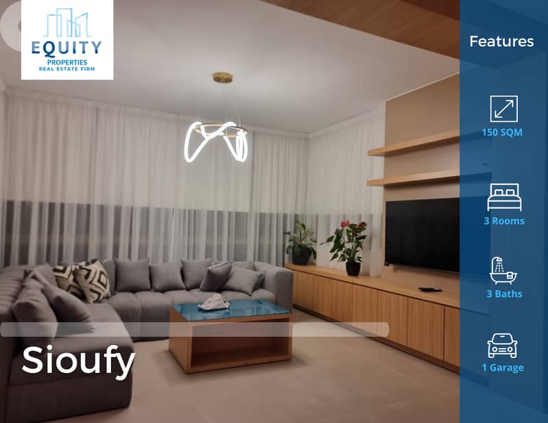 Furnished 150 SQM Apartment For Sale In Sioufy شقة للبيع #JZ147585 0
