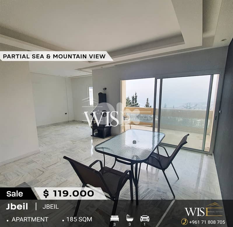 185 SQM Apartment for SALE in jbeil! 0