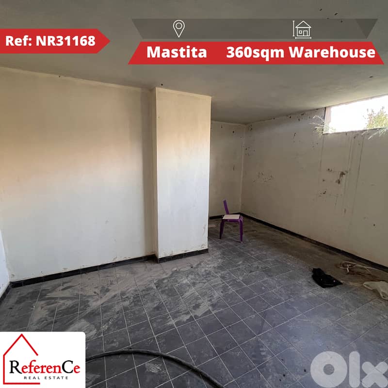 Huge warehouse in Mastita for sale مستودع ضخم للبيع في مستيتا 0