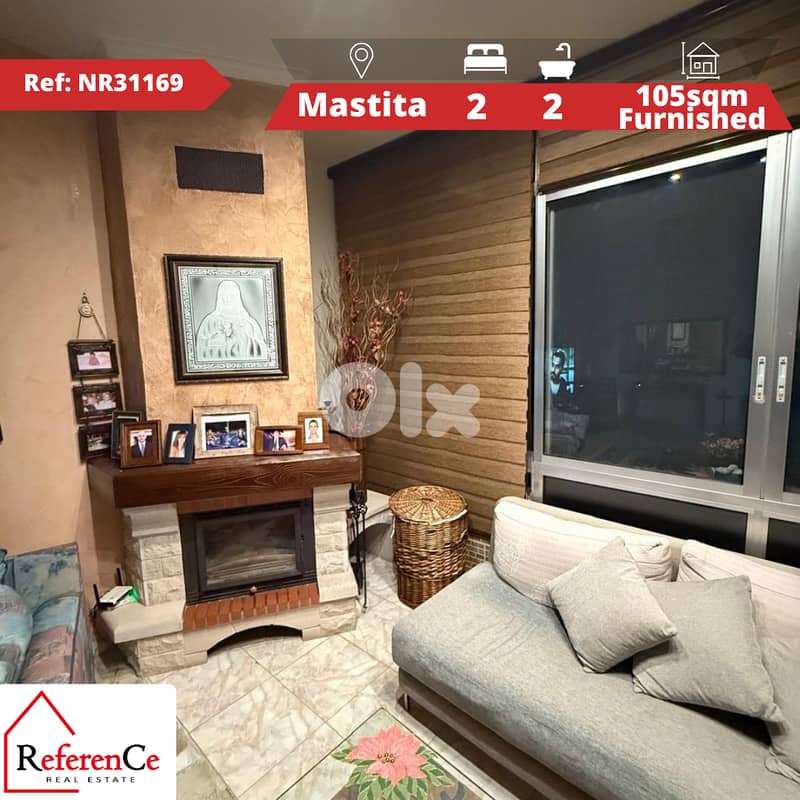 Furnished apartment in Mastita for sale شقة مفروشة للبيع في مستيتا 0
