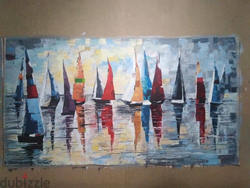 لوحات فنية رسم يدوي وطباعة 1