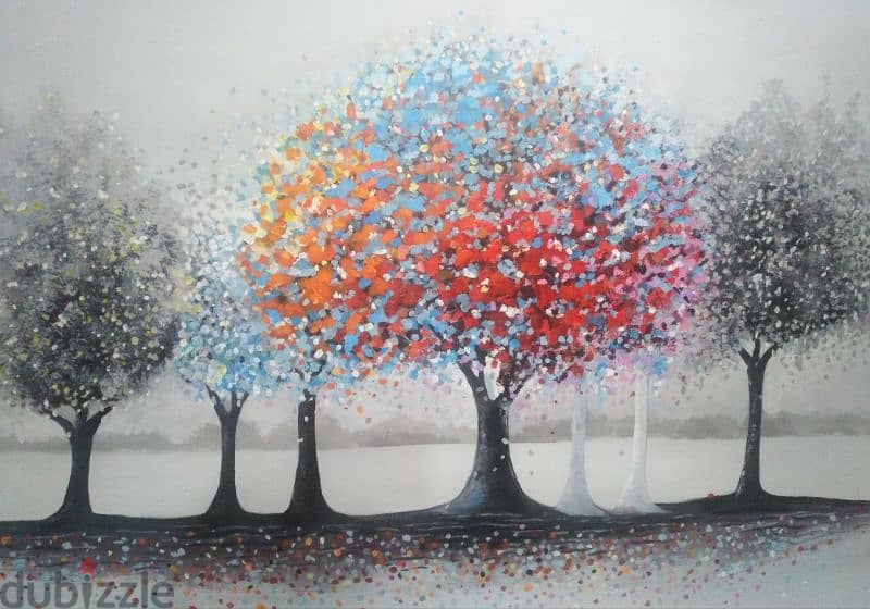 لوحات فنية رسم يدوي وطباعة 4